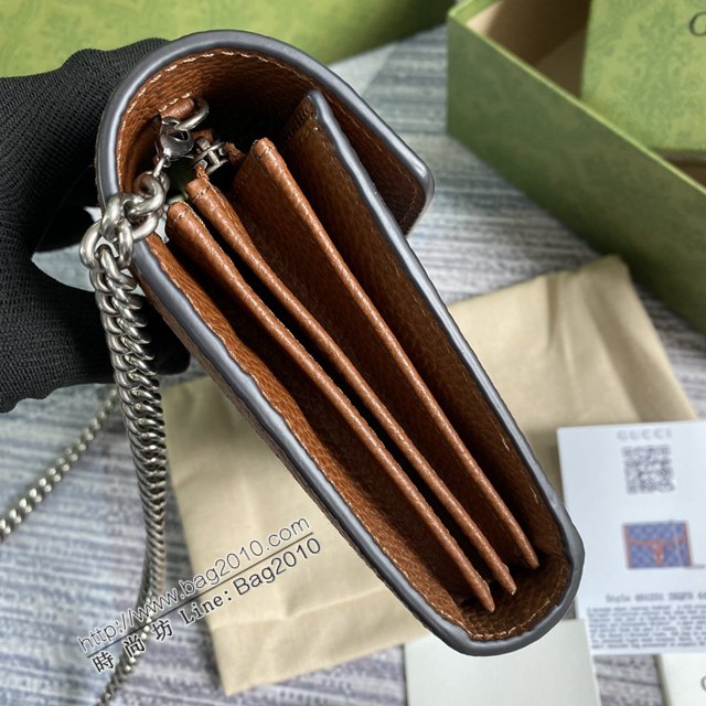 Gucci2021新顏色女包 古馳復古牛仔布酒神包 Gucci丹寧系列酒神鏈條單肩斜挎包 401231  ydg3198